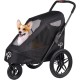 Petique Breeze Large Dog Buggy, Convertible Bicycle Trailer for Dogs with Pneumatic Tyres, Black Petique Breeze Large Dog Buggy, Convertible Bicycle Trailer for Dogs with Pneumatic Tyres, Black