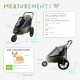 Petique Breeze Large Dog Buggy, Convertible Bicycle Trailer for Dogs with Pneumatic Tyres, Black Petique Breeze Large Dog Buggy, Convertible Bicycle Trailer for Dogs with Pneumatic Tyres, Black
