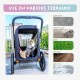 Petique Breeze Large Dog Buggy, Convertible Bicycle Trailer for Dogs with Pneumatic Tyres, Black Petique Breeze Large Dog Buggy, Convertible Bicycle Trailer for Dogs with Pneumatic Tyres, Black