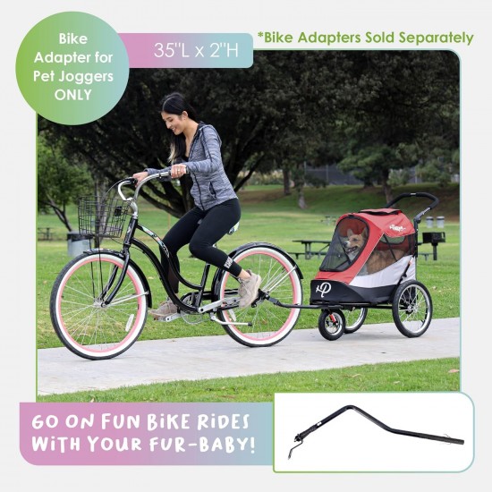 Petique Trailblazer Jogger Dog Stroller for Medium Dogs & Cats - Air-Filled Tyres, 3 Leads, Peek-a-Boo Window, Foldable, Large Storage Space - Blue Pet Trolley Petique Trailblazer Jogger Dog Stroller for Medium Dogs & Cats - Air-Filled Tyres, 3 Leads, Peek-a-Boo Window, Foldable, Large Storage Space - Blue Pet Trolley