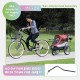 Petique Trailblazer Jogger Dog Stroller for Medium Dogs & Cats - Air-Filled Tyres, 3 Leads, Peek-a-Boo Window, Foldable, Large Storage Space - Blue Pet Trolley Petique Trailblazer Jogger Dog Stroller for Medium Dogs & Cats - Air-Filled Tyres, 3 Leads, Peek-a-Boo Window, Foldable, Large Storage Space - Blue Pet Trolley
