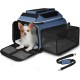 Petskd Expandable Pet Carrier Top & Side Carrier 17" x 13" x 9.5" Southwest Airline Approved Soft Side Carrier for Small Cats and Dogs with Lockable Petskd Expandable Pet Carrier Top & Side Carrier 17" x 13" x 9.5" Southwest Airline Approved Soft Side Carrier for Small Cats and Dogs with Lockable