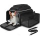 Petskd Expandable Pet Carrier Top & Side Carrier 17" x 13" x 9.5" Southwest Airline Approved Soft Side Carrier for Small Cats and Dogs with Lockable Petskd Expandable Pet Carrier Top & Side Carrier 17" x 13" x 9.5" Southwest Airline Approved Soft Side Carrier for Small Cats and Dogs with Lockable