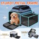 Petskd Expandable Pet Carrier Top & Side Carrier 17" x 13" x 9.5" Southwest Airline Approved Soft Side Carrier for Small Cats and Dogs with Lockable Petskd Expandable Pet Carrier Top & Side Carrier 17" x 13" x 9.5" Southwest Airline Approved Soft Side Carrier for Small Cats and Dogs with Lockable