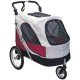 Pettio Aventura-XL Pram for Dogs Under 45 kg, Grey/Red Pettio Aventura-XL Pram for Dogs Under 45 kg, Grey/Red