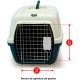 Plastic Pet Carrier 59 x 36 x 33 cm, Small or Medium Dogs and Cats, Large Rodents - Transport Box for Train and Car Plastic Pet Carrier 59 x 36 x 33 cm, Small or Medium Dogs and Cats, Large Rodents - Transport Box for Train and Car