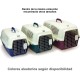 Plastic Pet Carrier 59 x 36 x 33 cm, Small or Medium Dogs and Cats, Large Rodents - Transport Box for Train and Car Plastic Pet Carrier 59 x 36 x 33 cm, Small or Medium Dogs and Cats, Large Rodents - Transport Box for Train and Car