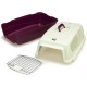 Plastic Pet Carrier 59 x 36 x 33 cm, Small or Medium Dogs and Cats, Large Rodents - Transport Box for Train and Car Plastic Pet Carrier 59 x 36 x 33 cm, Small or Medium Dogs and Cats, Large Rodents - Transport Box for Train and Car