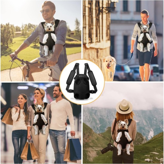 Puppy Sling Pet Dog Carrier Backpack Adjustable Dog Front Carrier, Legs Out Easy-Fit Dog Travel Backpack for Hiking Camping for Small Medium Dogs Cats and Rabbit (Small, 1 Pack) Puppy Sling Pet Dog Carrier Backpack Adjustable Dog Front Carrier, Legs Out Easy-Fit Dog Travel Backpack for Hiking Camping for Small Medium Dogs Cats and Rabbit (Small, 1 Pack)