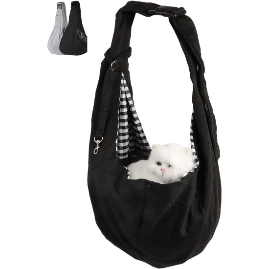 Puppy Sling up to 7.5 kg, Dog Carrier with Adjustable Shoulder Strap, Dog Carrier for Pets, Dog Sling Summer for Cats and Dogs Puppy Sling up to 7.5 kg, Dog Carrier with Adjustable Shoulder Strap, Dog Carrier for Pets, Dog Sling Summer for Cats and Dogs