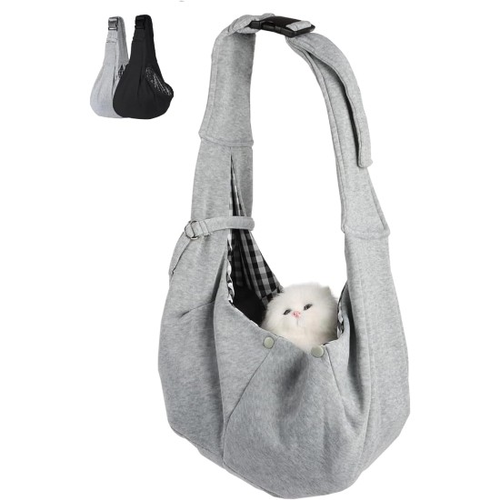 Puppy Sling up to 7.5 kg, Dog Carrier with Adjustable Shoulder Strap, Dog Carrier for Pets, Dog Sling Summer for Cats and Dogs Puppy Sling up to 7.5 kg, Dog Carrier with Adjustable Shoulder Strap, Dog Carrier for Pets, Dog Sling Summer for Cats and Dogs