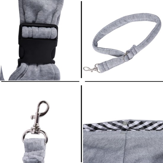 Puppy Sling up to 7.5 kg, Dog Carrier with Adjustable Shoulder Strap, Dog Carrier for Pets, Dog Sling Summer for Cats and Dogs Puppy Sling up to 7.5 kg, Dog Carrier with Adjustable Shoulder Strap, Dog Carrier for Pets, Dog Sling Summer for Cats and Dogs