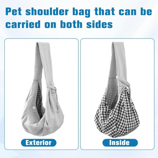 QUTHZZHY Dog Carrier Bag, Dog Backpack up to 10 kg, Portable Pet Dog Bag with Adjustable, Reversible Carry Bag, Dog for Small Dogs and Other Pets, Outdoor Walking Activities QUTHZZHY Dog Carrier Bag, Dog Backpack up to 10 kg, Portable Pet Dog Bag with Adjustable, Reversible Carry Bag, Dog for Small Dogs and Other Pets, Outdoor Walking Activities