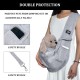 RZMZBY Dog Carrier Bag, Adjustable Pet Sling for Dogs and Other Pets, Adjustable, Breathable, Sling Dog Grey RZMZBY Dog Carrier Bag, Adjustable Pet Sling for Dogs and Other Pets, Adjustable, Breathable, Sling Dog Grey