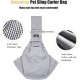 RZMZBY Dog Carrier Bag, Adjustable Pet Sling for Dogs and Other Pets, Adjustable, Breathable, Sling Dog Grey RZMZBY Dog Carrier Bag, Adjustable Pet Sling for Dogs and Other Pets, Adjustable, Breathable, Sling Dog Grey
