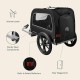 Retrospec Rover Hauler Bicycle Trailer for Small and Medium Dogs - Foldable Frame with 16" Wheels - Non-Slip Base and Internal Leas Pet Retrospec Rover Hauler Bicycle Trailer for Small and Medium Dogs - Foldable Frame with 16" Wheels - Non-Slip Base and Internal Leas Pet