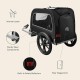 Retrospec Rover Hauler Bicycle Trailer for Small and Medium Dogs - Foldable Frame with 16" Wheels - Non-Slip Base and Internal Leas Pet Retrospec Rover Hauler Bicycle Trailer for Small and Medium Dogs - Foldable Frame with 16" Wheels - Non-Slip Base and Internal Leas Pet