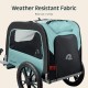 Retrospec Rover Hauler Bicycle Trailer for Small and Medium Dogs - Foldable Frame with 16" Wheels - Non-Slip Base and Internal Leas Pet Retrospec Rover Hauler Bicycle Trailer for Small and Medium Dogs - Foldable Frame with 16" Wheels - Non-Slip Base and Internal Leas Pet