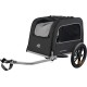 Retrospec Rover Hauler Bicycle Trailer for Small and Medium Dogs - Foldable Frame with 16" Wheels - Non-Slip Base and Internal Leas Pet Retrospec Rover Hauler Bicycle Trailer for Small and Medium Dogs - Foldable Frame with 16" Wheels - Non-Slip Base and Internal Leas Pet