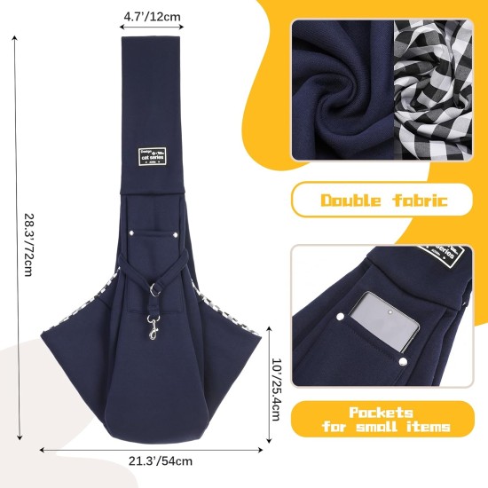 Reversibel Kleine Hundetragetasche bis 7KG Angenehm Tragetasche Hund Sicherer mit Karabiner Tragegurt Hunde Tragetuch Hunde Umhängetasche für Haustiere für Spaziergänge Aktivitäten im Freien Reversibel Kleine Hundetragetasche bis 7KG Angenehm Tragetasche Hund Sicherer mit Karabiner Tragegurt Hunde Tragetuch Hunde Umhängetasche für Haustiere für Spaziergänge Aktivitäten im Freien