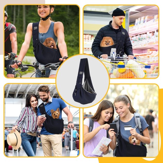 Reversibel Kleine Hundetragetasche bis 7KG Angenehm Tragetasche Hund Sicherer mit Karabiner Tragegurt Hunde Tragetuch Hunde Umhängetasche für Haustiere für Spaziergänge Aktivitäten im Freien Reversibel Kleine Hundetragetasche bis 7KG Angenehm Tragetasche Hund Sicherer mit Karabiner Tragegurt Hunde Tragetuch Hunde Umhängetasche für Haustiere für Spaziergänge Aktivitäten im Freien