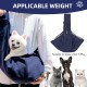 Reversible Small Dog Carrier Bag up to 7 kg, Dog Carry Bag, Adjustable Dog Bag (Dark Blue) Reversible Small Dog Carrier Bag up to 7 kg, Dog Carry Bag, Adjustable Dog Bag (Dark Blue)