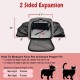 Ruff Life Premium Expandable Pet Carrier on Wheels, Double Sided Expandable Pet Carrier for Dogs and Cats, Extra Spacious Soft Lined, Grey