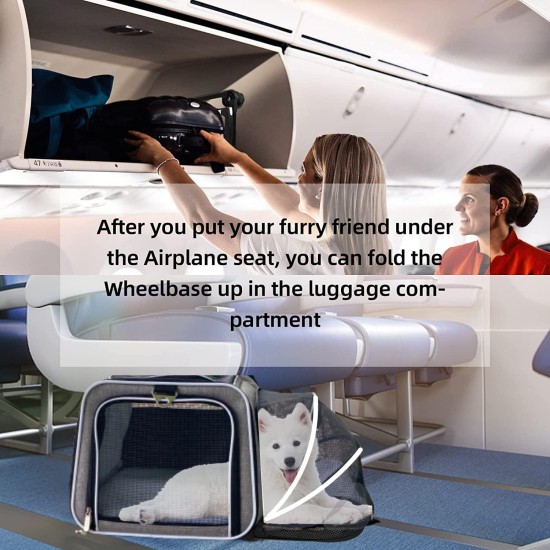 Ruff Life Premium Expandable Pet Carrier on Wheels, Double Sided Expandable Pet Carrier for Dogs and Cats, Extra Spacious Soft Lined, Grey Ruff Life Premium Expandable Pet Carrier on Wheels, Double Sided Expandable Pet Carrier for Dogs and Cats, Extra Spacious Soft Lined, Grey