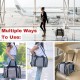 Ruff Life Premium Expandable Pet Carrier on Wheels, Double Sided Expandable Pet Carrier for Dogs and Cats, Extra Spacious Soft Lined, Grey