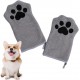 SGERUFZ 1 Pair Dog Towel 22 x 15 cm Dogs for Cats, Dogs or Other Pets Dog Towel Extra Absorbent Quick-Drying Pet Microfibre Towels with Embroidered Paws Grey SGERUFZ 1 Pair Dog Towel 22 x 15 cm Dogs for Cats, Dogs or Other Pets Dog Towel Extra Absorbent Quick-Drying Pet Microfibre Towels with Embroidered Paws Grey
