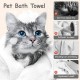 SGERUFZ 1 Pair Dog Towel 22 x 15 cm Dogs for Cats, Dogs or Other Pets Dog Towel Extra Absorbent Quick-Drying Pet Microfibre Towels with Embroidered Paws Grey SGERUFZ 1 Pair Dog Towel 22 x 15 cm Dogs for Cats, Dogs or Other Pets Dog Towel Extra Absorbent Quick-Drying Pet Microfibre Towels with Embroidered Paws Grey