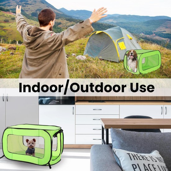 SOLPPK00GRN POP UP PET KENNEL, Green SOLPPK00GRN POP UP PET KENNEL, Green