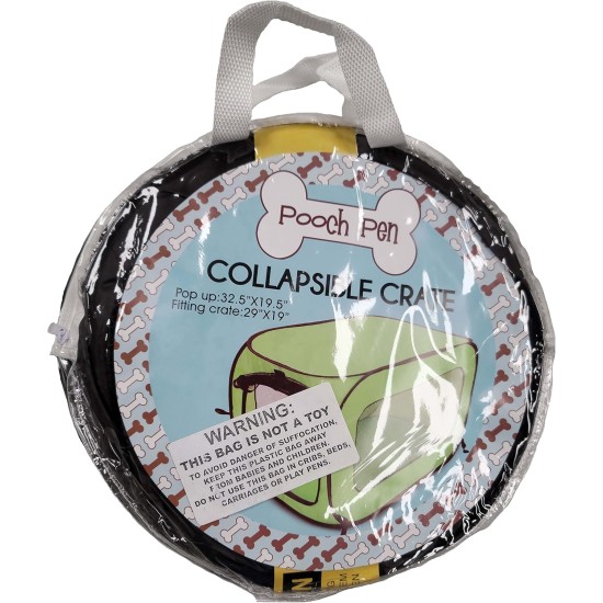 SOLPPK00GRN POP UP PET KENNEL, Green SOLPPK00GRN POP UP PET KENNEL, Green