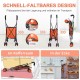 SURFOU Dog Buggy Foldable Dog Pushchair Up to Buggy Cat Trolley Small Foldable Cat Push Trolley Dog Stroller Cat Buggy for Outdoor Pet Dog Buggy Pet Trolley Orange SURFOU Dog Buggy Foldable Dog Pushchair Up to Buggy Cat Trolley Small Foldable Cat Push Trolley Dog Stroller Cat Buggy for Outdoor Pet Dog Buggy Pet Trolley Orange