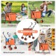 SURFOU Dog Buggy Foldable Dog Pushchair Up to Buggy Cat Trolley Small Foldable Cat Push Trolley Dog Stroller Cat Buggy for Outdoor Pet Dog Buggy Pet Trolley Orange SURFOU Dog Buggy Foldable Dog Pushchair Up to Buggy Cat Trolley Small Foldable Cat Push Trolley Dog Stroller Cat Buggy for Outdoor Pet Dog Buggy Pet Trolley Orange