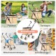 SURFOU Dog Buggy Foldable Dog Pushchair Up to Buggy Cat Trolley Small Foldable Cat Push Trolley Dog Stroller Cat Buggy for Outdoor Pet Dog Buggy Pet Trolley Khaki SURFOU Dog Buggy Foldable Dog Pushchair Up to Buggy Cat Trolley Small Foldable Cat Push Trolley Dog Stroller Cat Buggy for Outdoor Pet Dog Buggy Pet Trolley Khaki