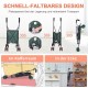 SURFOU Dog Buggy Foldable Dog Pushchair Up to Buggy Cat Trolley Small Foldable Cat Push Trolley Dog Stroller Cat Buggy for Outdoor Pet Dog Buggy Pet Trolley Dark Green SURFOU Dog Buggy Foldable Dog Pushchair Up to Buggy Cat Trolley Small Foldable Cat Push Trolley Dog Stroller Cat Buggy for Outdoor Pet Dog Buggy Pet Trolley Dark Green