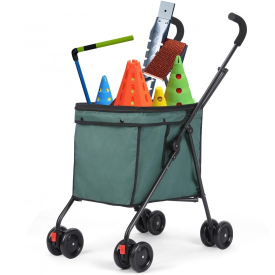 SURFOU Dog Buggy Foldable Dog Pushchair Up to Buggy Cat Trolley Small Foldable Cat Push Trolley Dog Stroller Cat Buggy for Outdoor Pet Dog Buggy Pet Trolley Dark Green SURFOU Dog Buggy Foldable Dog Pushchair Up to Buggy Cat Trolley Small Foldable Cat Push Trolley Dog Stroller Cat Buggy for Outdoor Pet Dog Buggy Pet Trolley Dark Green