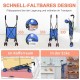 SURFOU Dog Buggy Foldable Dog Pushchair Up to Buggy Cat Trolley Small Foldable Cat Push Trolley Dog Stroller Cat Buggy for Outdoor Pet Dog Buggy Pet Pram Blue SURFOU Dog Buggy Foldable Dog Pushchair Up to Buggy Cat Trolley Small Foldable Cat Push Trolley Dog Stroller Cat Buggy for Outdoor Pet Dog Buggy Pet Pram Blue