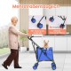 SURFOU Dog Buggy Foldable Dog Pushchair Up to Buggy Cat Trolley Small Foldable Cat Push Trolley Dog Stroller Cat Buggy for Outdoor Pet Dog Buggy Pet Pram Blue SURFOU Dog Buggy Foldable Dog Pushchair Up to Buggy Cat Trolley Small Foldable Cat Push Trolley Dog Stroller Cat Buggy for Outdoor Pet Dog Buggy Pet Pram Blue
