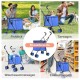 SURFOU Dog Buggy Foldable Dog Pushchair Up to Buggy Cat Trolley Small Foldable Cat Push Trolley Dog Stroller Cat Buggy for Outdoor Pet Dog Buggy Pet Pram Blue SURFOU Dog Buggy Foldable Dog Pushchair Up to Buggy Cat Trolley Small Foldable Cat Push Trolley Dog Stroller Cat Buggy for Outdoor Pet Dog Buggy Pet Pram Blue