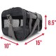 Sherpa Genuine Deluxe Pet Carrier - Airline Approved and Guaranteed on Board - Charcoal Grey, Small Sherpa Genuine Deluxe Pet Carrier - Airline Approved and Guaranteed on Board - Charcoal Grey, Small