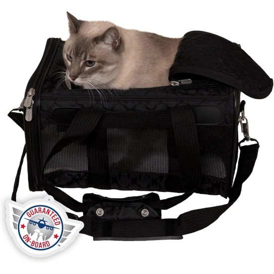 Sherpa Genuine Deluxe Pet Carrier - Airline Approved and Guaranteed on Board - Charcoal Grey, Small Sherpa Genuine Deluxe Pet Carrier - Airline Approved and Guaranteed on Board - Charcoal Grey, Small