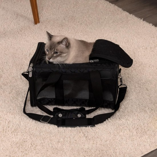 Sherpa Genuine Deluxe Pet Carrier - Airline Approved and Guaranteed on Board - Charcoal Grey, Small Sherpa Genuine Deluxe Pet Carrier - Airline Approved and Guaranteed on Board - Charcoal Grey, Small