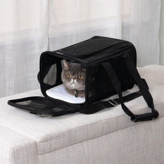 Sherpa Genuine Deluxe Pet Carrier - Airline Approved and Guaranteed on Board - Charcoal Grey, Small Sherpa Genuine Deluxe Pet Carrier - Airline Approved and Guaranteed on Board - Charcoal Grey, Small