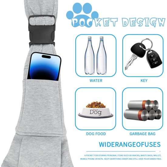 Shoulder Bag for Pets, Adjustable Pet Sling for Dogs, Reversible Small Dog Carrier up to 7 kg, Dog Carry Bag for Walks and Outdoor Activities (Dark Blue) Shoulder Bag for Pets, Adjustable Pet Sling for Dogs, Reversible Small Dog Carrier up to 7 kg, Dog Carry Bag for Walks and Outdoor Activities (Dark Blue)