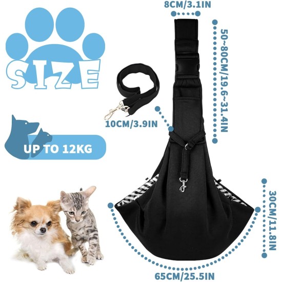 Shoulder Bag for Pets, Adjustable Pet Sling for Dogs, Reversible Small Dog Carrier up to 7 kg, Dog Carry Bag for Walks and Outdoor Activities (Dark Blue) Shoulder Bag for Pets, Adjustable Pet Sling for Dogs, Reversible Small Dog Carrier up to 7 kg, Dog Carry Bag for Walks and Outdoor Activities (Dark Blue)