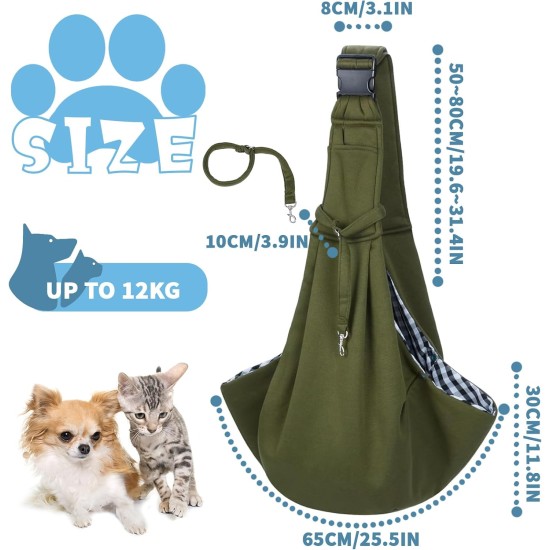 Shoulder Bag for Pets, Adjustable Pet Sling for Dogs, Reversible Small Dog Carrier up to 7 kg, Dog Carry Bag for Walks and Outdoor Activities (Dark Blue) Shoulder Bag for Pets, Adjustable Pet Sling for Dogs, Reversible Small Dog Carrier up to 7 kg, Dog Carry Bag for Walks and Outdoor Activities (Dark Blue)