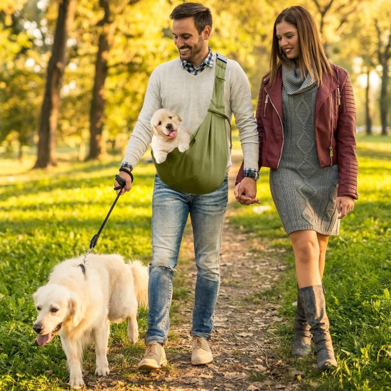 Shoulder Bag for Pets, Adjustable Pet Sling for Dogs, Reversible Small Dog Carrier up to 7 kg, Dog Carry Bag for Walks and Outdoor Activities (Dark Blue) Shoulder Bag for Pets, Adjustable Pet Sling for Dogs, Reversible Small Dog Carrier up to 7 kg, Dog Carry Bag for Walks and Outdoor Activities (Dark Blue)