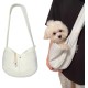 Sling Dog Carrier Bag Puppy Dog Carrier Bag up to 5 kg Dog Sling for Small Dogs Pet Shoulder Bag Dog for Walks and Outdoor Activities, Pack of 1, White